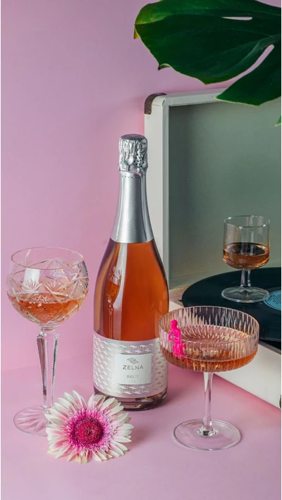 Zelna Rosé Brut pezsgő